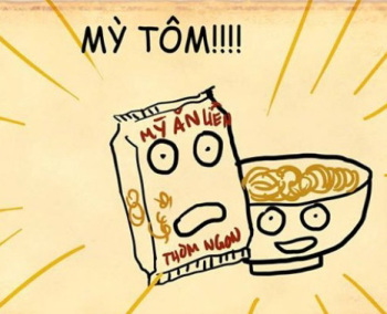 Chất béo nhiều như thế thì no lâu, phải thế không em, những nhân tài (tiềm năng) húp mì gói? Hai trăm gói mì trị giá bằng một tô phở bò kobe