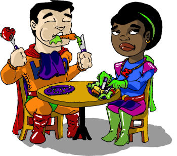 Quyền lực, quyền hành đi chợ, bếp núc nằm hết trong tay mấy bả, thì các ông chồng dù trong thực tế ít khi tỏ ra tình nguyện cũng bị « cưỡng bức » ăn chay một cách êm ái.