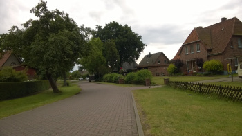 những căn nhà ở Bardowick, ngoại ô Hamburg