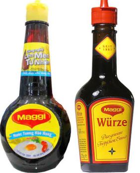 Có cái gì đó khác biệt giữa 2 loại nước tương Maggi này