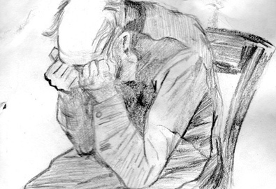 Chiều nay, ông ngồi đây vì biết rằng đúng ba giờ con gái ông sẽ đi. Nó vào Sài Gòn rồi về bên Thụy Sĩ. Ông lại xa con mãi tới nửa quả địa cầu. Ngồi đây, ông có cảm giác như níu kéo được những giây phút chót bên con.