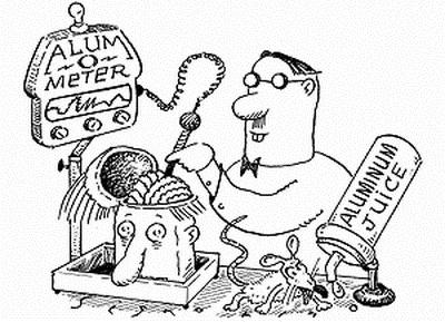 Giới khoa học theo dõi những người uống thuốc đau bao tử (có lượng nhôm cao) cũng không thấy có mối quan hệ nào giữa nhôm và bệnh alzheimer hoặc bị nhiễm độc thần kinh (neurotoxicity).